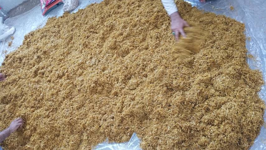 grinded straw substrate