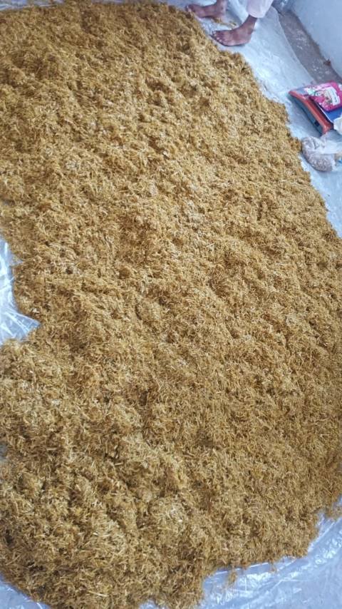 grinded straw substrate